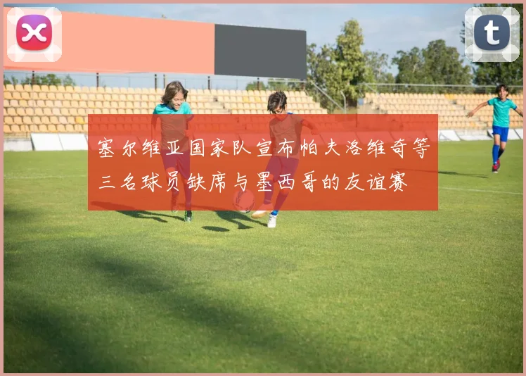 塞尔维亚国家队宣布帕夫洛维奇等三名球员缺席与墨西哥的友谊赛